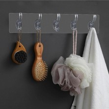 Pazarcan Çok Amaçlı Kendinden Yapışkanlı 5li Şeffaf Askı