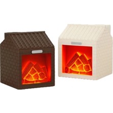 Allians Dekoratif LED Şömine, Alev Efektli Nemlendirici ve Ortam Lambası