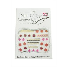 SiHako Çiçek Tırnak Aksesuarı Tattoo Sticker