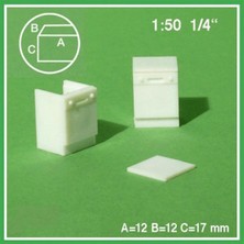 Schulcz 558114 1/50 Ölçek, Bulaşık Makinesi -Beyaz -2 Adet