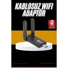 Pazarcan Mbps Wifi Alıcı Kablosuz Wifi Adaptörü Çift Band Çift Antenli