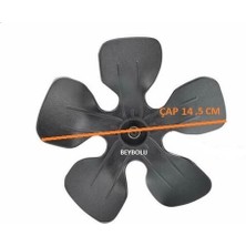 FullYedek Ariston Uyumlu Buzdolabı Dış Fan Pervane 14,5 cm , Buzdolabı Dış Fan Pervanesi