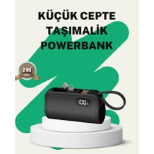 Zero Land Hnrlishp 2000MAH Mini Powerbank Dahili Konektörlü Pd 20W
