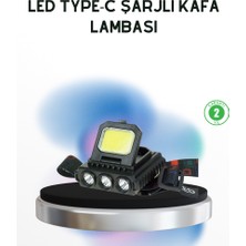 Zero Land Hnrlishp Şarjlı LED Kafa Lambası 800 Lumen Cob Xpe Ayarlanabilir Başlıklı