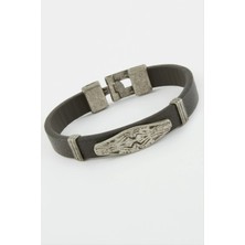 SiHako Oval Suni Deri Bileklik