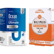 New Life B12 Plus Methylcobalamin 60 Tablet+ Ultimate 30 Kapsül
