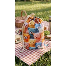 Malinka 5d Pamuklu Sporcu Bebek Anne Kıyafet Piknik Oyuncak Çantası Kuru Islak Kirli Çamaşır ve Mayo Torbası