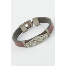 SiHako Oval Suni Deri Bileklik