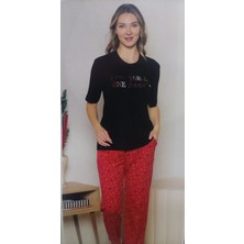 Kısa Kollu Kadın Pijama Takımı