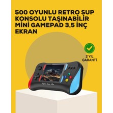Pazarcan Taşınabilir El Konsolu 500 Oyunlu – Geniş Ekran ve Uzun Pil Ömrü