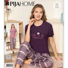 Kısa Kollu Kadın Pijama Takımı