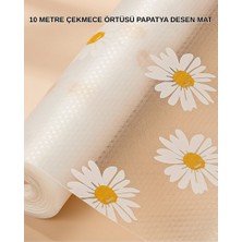 Zero Land Hnrlishp 10 Metre Papatya Desenli Dolap Içi Kaymaz Koruyucu Mat