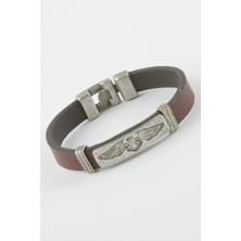 SiHako Çift Başlı Kartal Suni Deri Bileklik