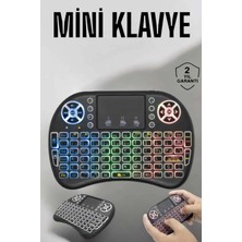 Pazarcan Işıklı Kablosuz Mini Q Klavye Tüm Cihazlara Uyumlu