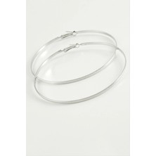 SiHako Noktalı Metal Halka Küpe 8-10 cm