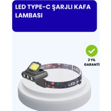 Zero Land Hnrlishp 800 Lumen LED Kafa Lambası Cob ve Xpe LED Type C Şarjlı Ayarlanabilir