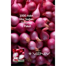 Veniv 1000 Adet Mor Soğan Tohumu 2 Paket