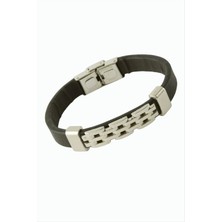 SiHako Zincir Desenli Lüks Deri Bileklik