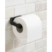 VeraGlobe Buğz Siyah Tuvalet Kağıdı Tutucu Mat Kaplama Banyo Peçetelik