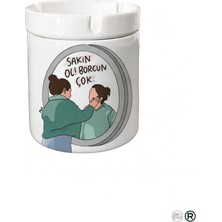 Sartre Art Sakin Ol Borcun Çok Tasarımlı Hediyelik Kokusuz Söndür At Küllük Kül Tablası