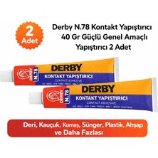 Lims Store Derby N.78 Kontakt Yapıştırıcı 40 gr Güçlü Genel Amaçlı Yapıştırıcı 2 Adet