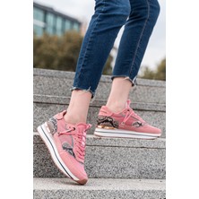 Panorama Süet ve Hakiki Deri Detaylı Kadın Sneaker