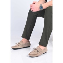 Bestello Bağcıksız Fiyonklu Poliüretan Taban Hakiki Deri Loafer 028-2065 Erkek Ayakkabı