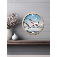 Altınuç Art Design 3D Görünümlü Ahşap Duvar Saati V14 24X24 cm