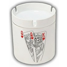 Sartre Art   Iskambil Papaz ve Kız Tasarımlı Hediyelik Kokusuz Söndür At Küllük Kül Tablası