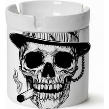 Sartre Art Kuru Kafa Tasarımlı Hediyelik Kokusuz Söndür At Küllük Kül Tablası