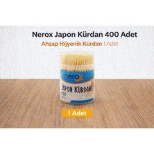 Lims Store Nerox Japon Kürdan 400 Adet Ahşap Hijyenik Kürdan 1 Adet