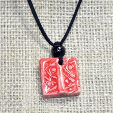 Derin's Design Art Seramik El Yapımı Kolye