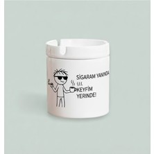 Sartre Art Keyfim Yerinde Tasarımlı Kokusuz Söndür At Küllük Kül Tablası