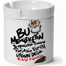 Sartre Art   Can Yücel Tasarımlı Hediyelik Kokusuz Söndür At Küllük Kül Tablası
