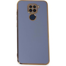 Buğz Xiaomi Redmi Note 9 Kılıf Volet Silikon - Mavi