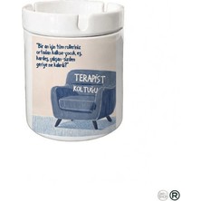 Sartre Art Terapist Tasarımlı Hediyelik Kokusuz Söndür At Küllük Kül Tablası