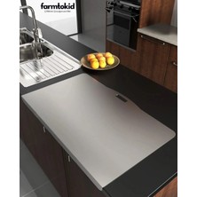 Farmtokid Paslanmaz Çelik Tezgahlık – Çift Yüzey 50X80CM - 304 Kalite Outlet Ürün