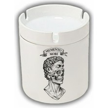 Sartre Art Momento Mori  Tasarımlı Hediyelik Kokusuz Söndür At Küllük Kül Tablası