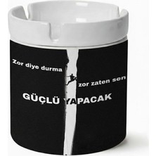 Sartre Art   Güçlü Yapar Tasarımlı Hediyelik Kokusuz Söndür At Küllük Kül Tablası