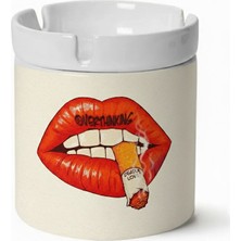 Sartre Art   Dudak Tasarımlı Hediyelik Kokusuz Söndür At Küllük Kül Tablası