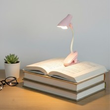 Epilons Uravas Store® Lamba Model Mandallı LED Kitap Okuma Lambası – Kıvrılabilir Esnek Gövdeli, Taşınabili