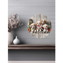 Altınuç Art Design 3D Görünümlü Ahşap Duvar Saati V15 24X24 cm