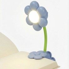 Epilons Uravas Store® Ayçiçeği Model Mandallı LED Kitap Okuma Lambası – Kıvrılabilir Esnek Gövdeli, Taşınab