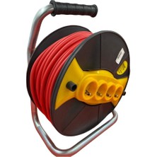 Mestore Ennalbur 50 Metre Makaralı Uzatma Kablosu 3x1,5 - 9996672179230