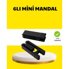 Zero Land Hnrlishp Tekrar Kullanılabilir Poşet Mandalı Siyah 6’lı Set