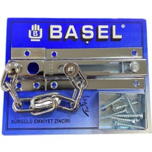 Mestore Başel Sürgülü Kapı Emniyet Zinciri Krom - 86991829225561