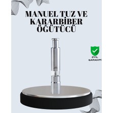 Zero Land Hnrlishp Tuz ve Kararbiber Öğütücü - Şeffaf Akrilik Hazne