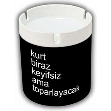 Sartre Art  Kurt Biraz Keyifsiz Tasarımlı Hediyelik Kokusuz Söndür At Küllük Kül Tablası