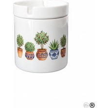 Sartre Art   Blue Blanc Serisi Ağaçlarım Tasarımlı Hediyelik Kokusuz Söndür At Küllük Kül Tablası