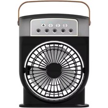 Ne Verelim Size Buğz Şarjlı 600 ml Su Hazneli Taşınabilir Masaüstü Vanilatör  Güçlü Fan ve 2000 Mah Pil Siyah